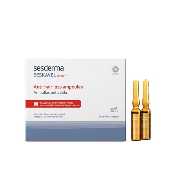 Seskavel growth ampollas anticaída 12 ampollas 8ml